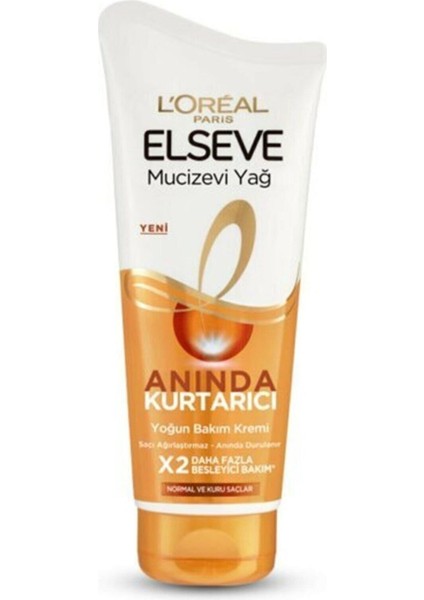 Mucizevi Yağ Anında Kurtarıcı Yoğun Bakım Saç Kremi 180 ml