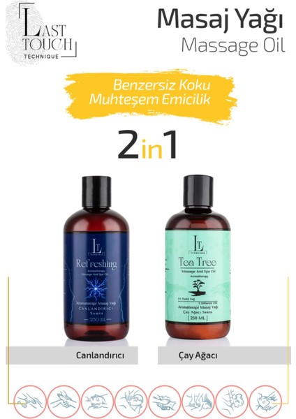 Masaj Yağı 2'li Seri ( Canlandırıcı Seans+Çay Ağacı Seans )