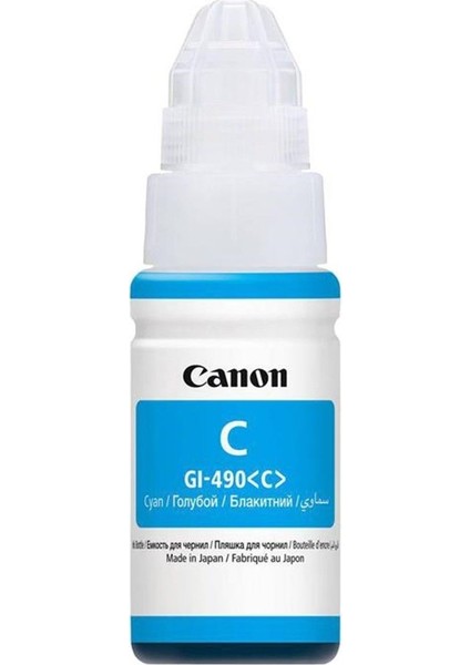 Canon GI-490 Mavi Orjinal Mürekkep Kartuş Pixma G2400