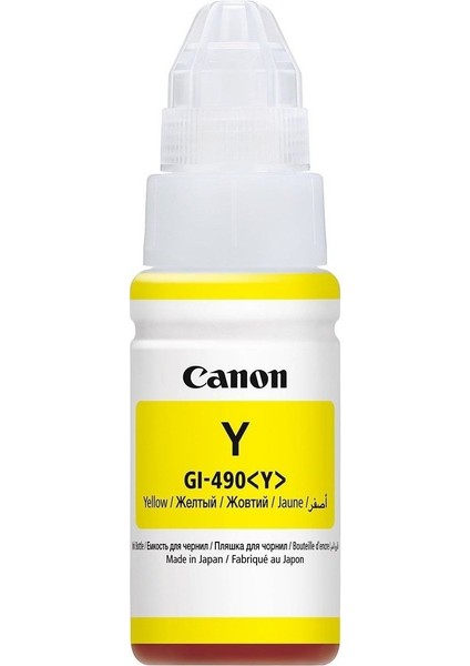 Canon GI-490 Sarı Orjinal Mürekkep Kartuş Pixma G1400