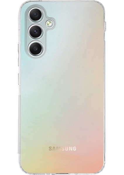 Samsung Galaxy A24 Kapak Kamera Korumalı Tıpalı Şeffaf Silikon Kılıf