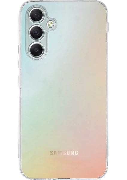 Case World Samsung Galaxy A24 Kapak Kamera Korumalı Tıpalı Şeffaf Silikon Kılıf