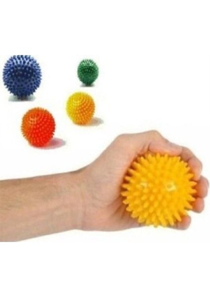 Dikenli Masaj Topu El Parmak Kas Egzersiz Avuç Içi Akupunktur Stres Topu