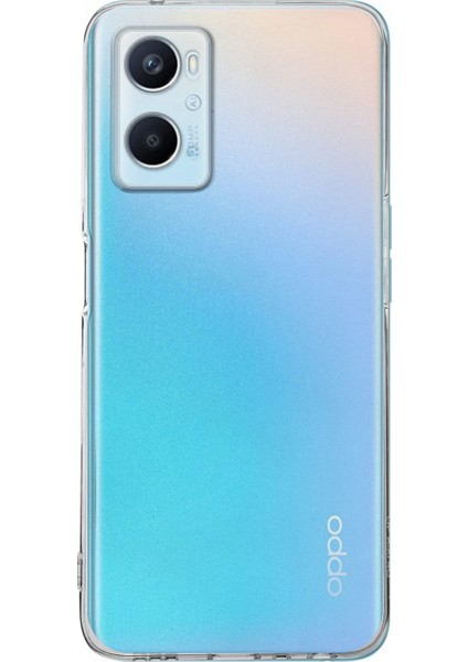 Oppo A96 Kapak 1mm Süper Silikon Şeffaf Kılıf
