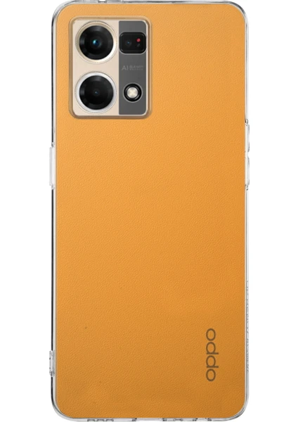 Case World Oppo Reno 7 Kapak 1mm Süper Silikon Şeffaf Kılıf