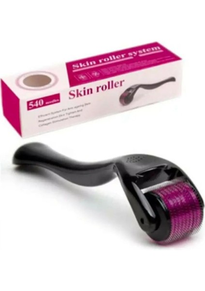 Titanyum Uçlu 540 Iğneli Derma Roller 0.5 mm Iğne Cilt Yüz Vücut Yenileme Masaj Aleti