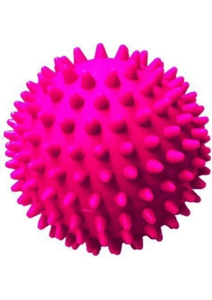 Dikenli Duyu Masaj Egzersiz Topu Sert 6 cm Pembe