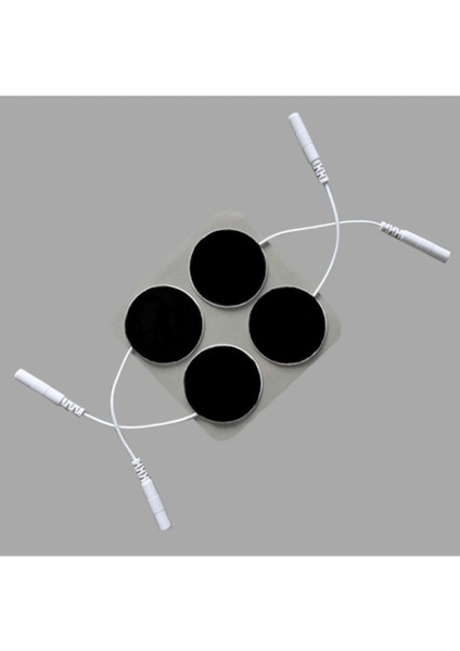 Yuvarlak Soketli Elektrot 3.2x3.2 cm Ems Tens Cihazı Pin Girişli 2 Paket 8 Adet