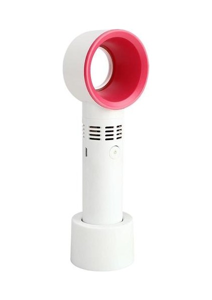 Taşınabilir Bladeless Fan El Taşına Alınan USB Şarj Edilebilir Mini Soğutucu Yok Yaprak Handy Soğutma Fanı Hava Soğutucu Fan Masaüstü (Mor) (Yurt Dışından)