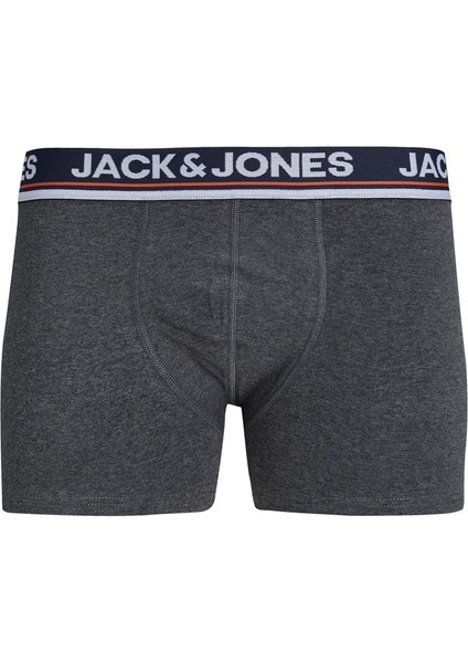 Jack & Jones Koyu Gri-Melanj Erkek 5'li Boxer Set 12248318