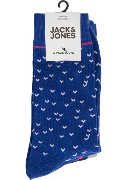 Jack & Jones Mavi Erkek 3'lü Çorap 12242177