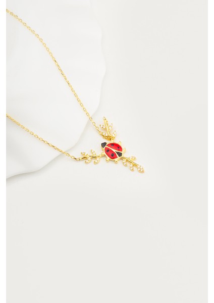 925 Ayar Gümüş Daldaki Uğur Böceği Kolye fiyatları