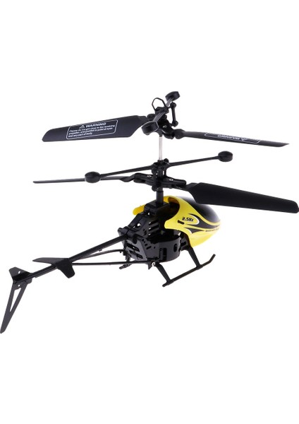 LED Işıklı Şarj Edilebilir Kumandalı Rc Helikopter Uçak - Sarı (Yurt Dışından)