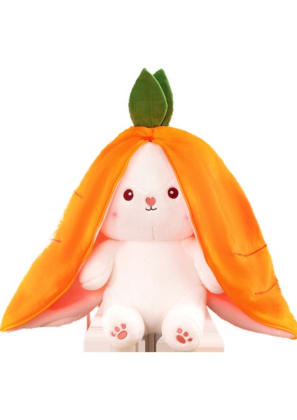 Yimei 70CM Çilek Tavşan Karikatür Peluş Bebek, Yumuşak ve Sevimli, Bir Tavşan Bebeğe Dönüştü, Yaratıcı Hediye Yastığı (Yurt Dışından)