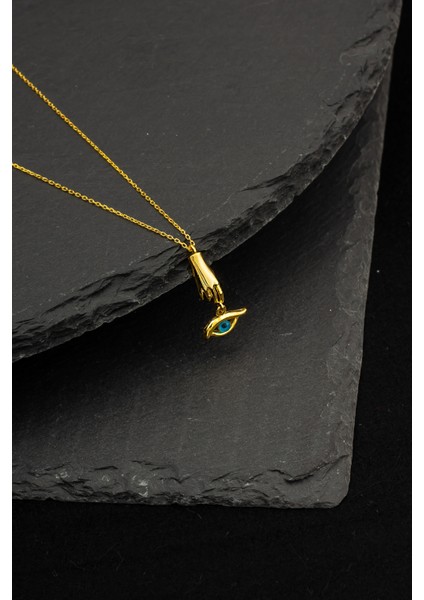 925 Ayar Gümüş Ellerimdeki Göz Kolye fırsatları