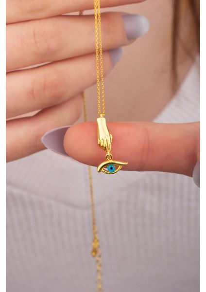 925 Ayar Gümüş Ellerimdeki Göz Kolye indirimleri