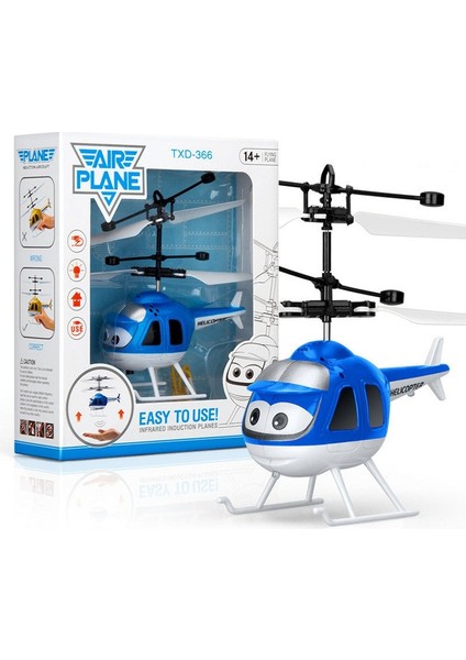 Elektrikli Oyuncak Helikopter - Kırmızı (Yurt Dışından)