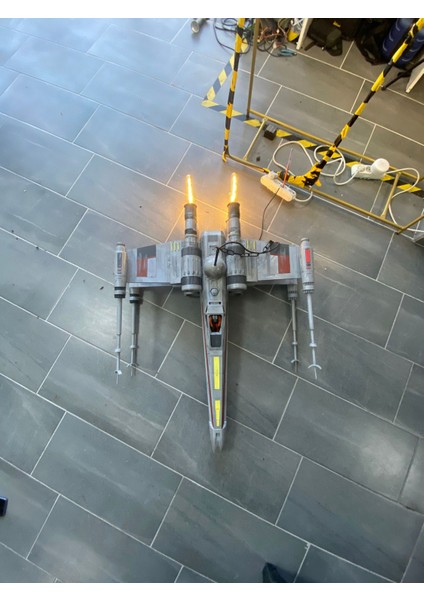 Star Wars x Wing Uzay Gemisi Dekor Futuristic Avize (Ampül Dahil 70 cm Boy)