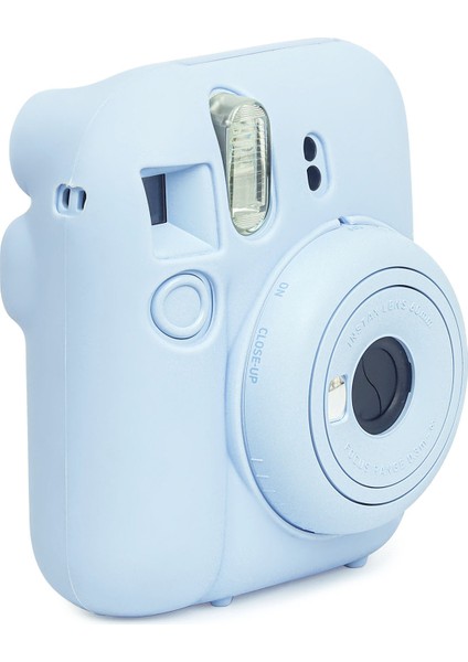 Instax Mini 12 Mavi Fotoğraf Makinesi - 10'lu Film - Kıskaçlı Stand - Mini Albüm ve Silikon Kılıf Seti modelleri