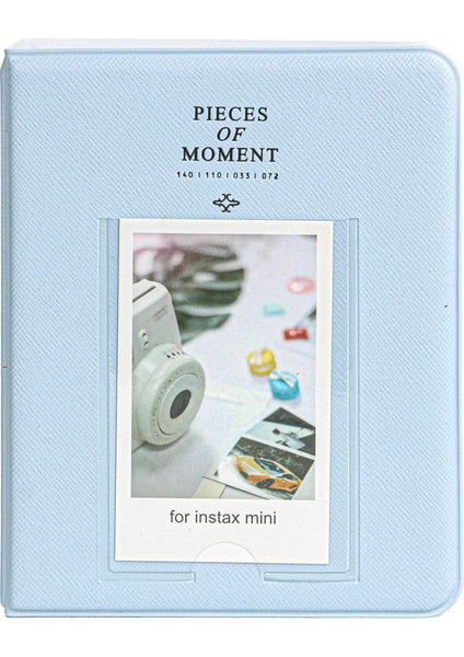 Instax Mini Film Uyumlu 64'lü Mavi Pvc Albüm