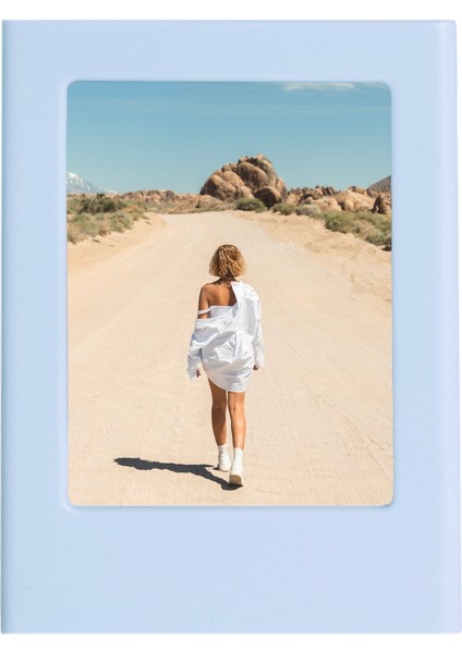 Instax Mini Film Uyumlu Mavi Mıknatıslı Fotoğraf Çerçevesi