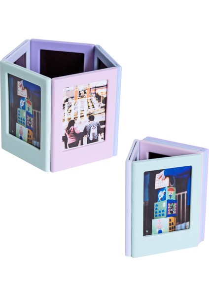 Instax Mini Film Uyumlu Mavi Mıknatıslı Fotoğraf Çerçevesi modelleri