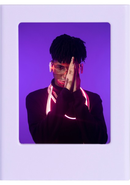 Instax Mini Film Uyumlu Lila Mıknatıslı Fotoğraf Çerçevesi