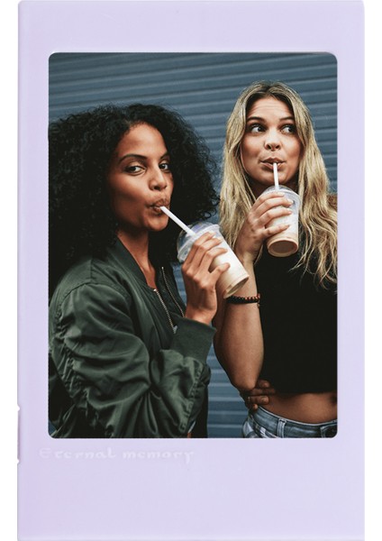 Instax Mini Film Uyumlu Lila Katlanılabilir Fotoğraf Çerçevesi