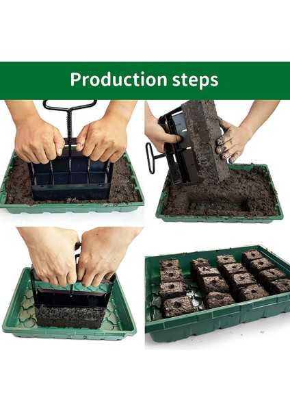 Bahçe Dikim Için El Fide Toprak Engelleyici Toprak Blok Makinesi (Yurt Dışından)