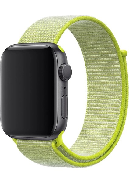 Apple Watch Seri 44/42 mm Uyumlu Ip Örgülü Kordon