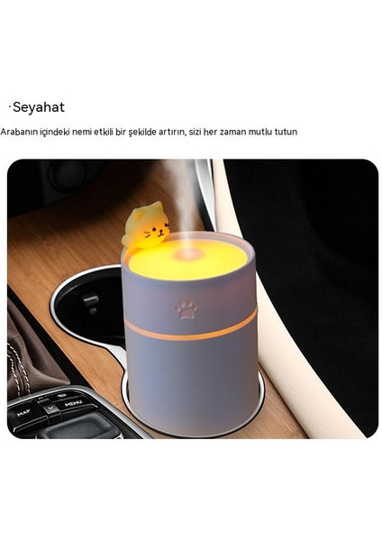 Sevimli Pet Kedi Nemlendirici Ev Mini Küçük USB Hava Temizleyici Büyük Kapasiteli (Yurt Dışından)