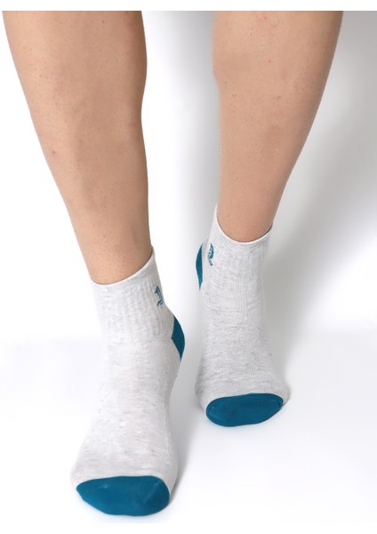 Ultra Rahat Düz Model Gri Unisex Çorap