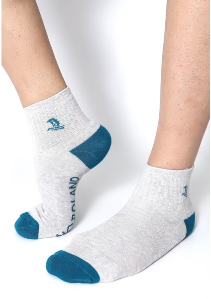 Ultra Rahat Düz Model Gri Unisex Çorap