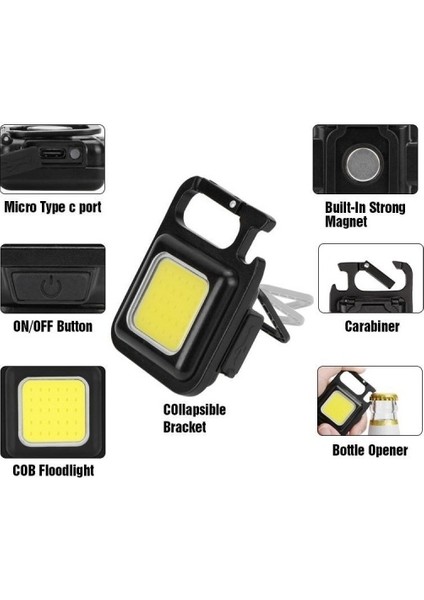 30 Cob LED Mıknatıslı Kamp Feneri El Feneri fırsatları