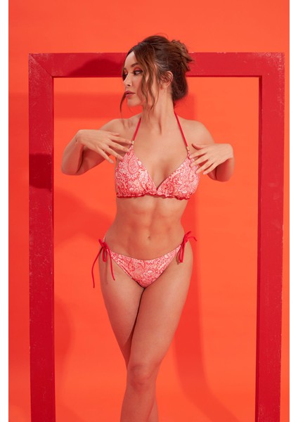 Renkli Bağlamalı Etna Tek Alt Bikini fiyatları