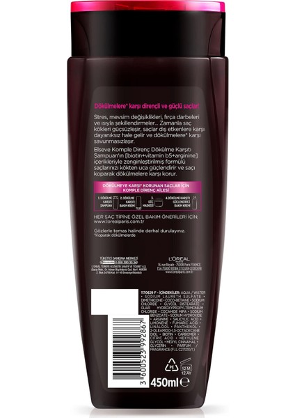 L'oréal Paris Komple Direnç Şampuan 450 ml