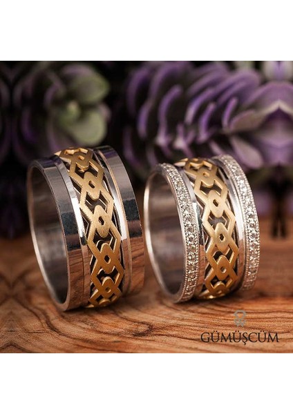 Anemon Modeli Bay Gümüş Alyans fiyatları