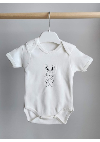 Tavşan Çıtçıtlı Bebek Body