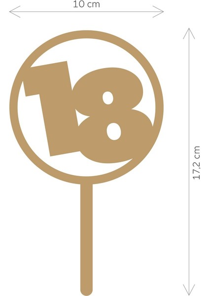 Gümüş 18 Yaş Yazılı Ayna Pleksi Pasta Üstü & Doğum Günü Partisi & Pleksi Pasta Süsü fiyatları