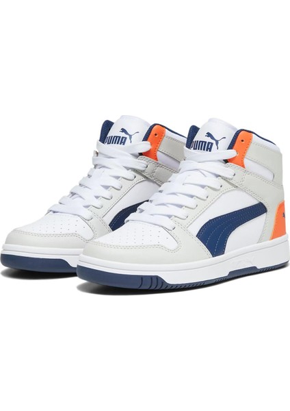 370486 Rebound Layup Sl Jr Spor Ayakkabı Beyaz-Mavi modelleri