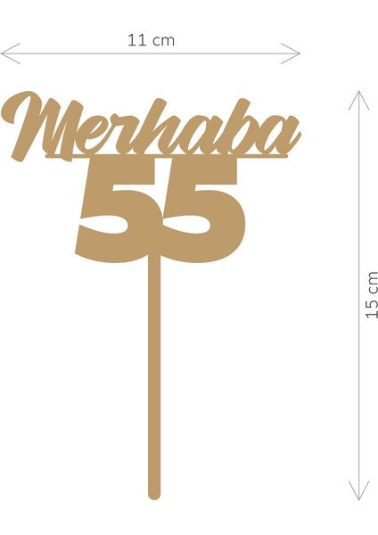 Gold Merhaba 55 Yaş Yazılı Ayna Pleksi Pasta Üstü & Doğum Günü Partisi & Pleksi Pasta Süsü fiyatları