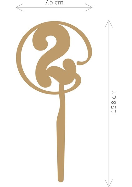 Gold 2 Yaş Yazılı Ayna Pleksi Pasta Üstü & Doğum Günü Partisi & Pleksi Pasta Süsü fiyatları