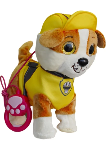 Mj Toys Paw Patrol Köpek Yürüyen, Havlayan Müzikli Tasmalı Kumandalı Peluş Oyuncak