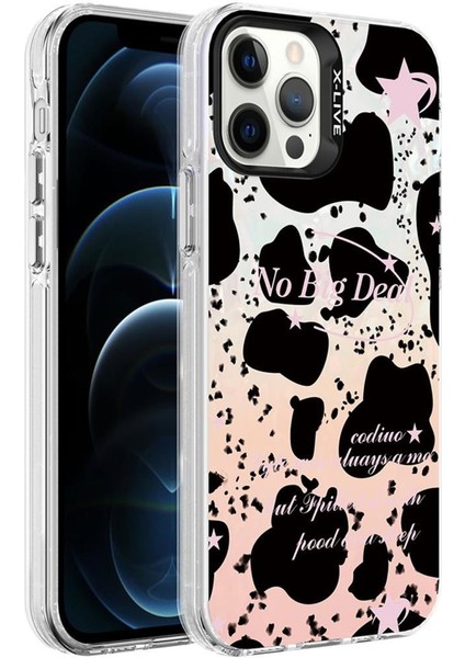 Apple iPhone 12 Pro Max Kılıf Mermer Üzeri Lüx Desenli Marbello Kapak