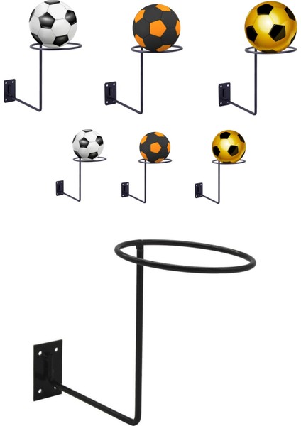 6 Adet Duvara Monte Basketbol Topu Futbol Topu Standı fırsatları