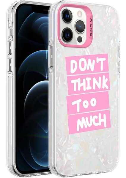 Apple iPhone 12 Pro Max Kılıf Mermer Üzeri Lüx Desenli Marbello Kapak