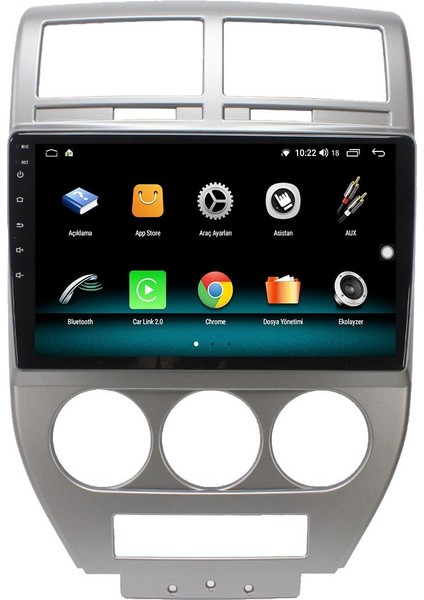 Jeep Compass Android 12 Multimedya Carplay 8gb Ram + 128GB HDD Navigasyon Ekran