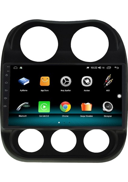 Jeep Patriot Android 12 Multimedya Carplay 8gb Ram + 128GB HDD Navigasyon Ekran