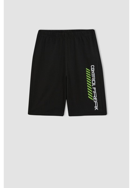 Erkek Çocuk Baskılı Kısa Kollu Pijama Takımı A4410A823SM