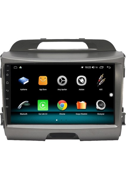 Kia Sportage Android 12 Multimedya Carplay 8gb Ram + 128GB HDD Navigasyon Ekran fırsatları